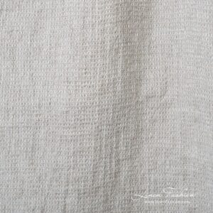 Light gray linen fabric with checks
