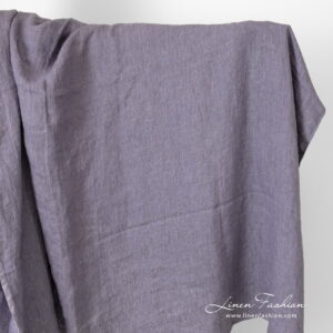 Lin fiolett satengstoff, vasket 8 linen violet satin fabric, washed.