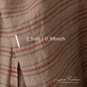linen decorative striped fabric 2.5cm.