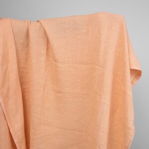linen washed peach color fabric