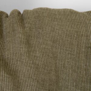 Linstoff mosebrun stripet, vasket