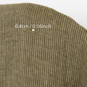 Linstoff mosebrun stripet, vasket