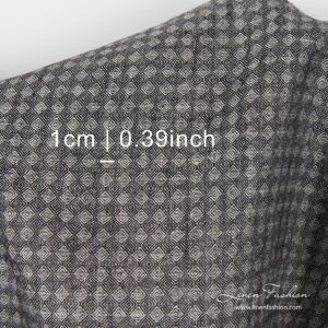 Small diamond pattern linen fabric
