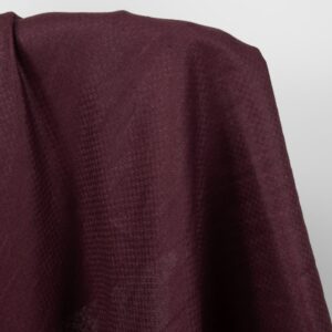 linen bordo fabric in rhombus, medum weight