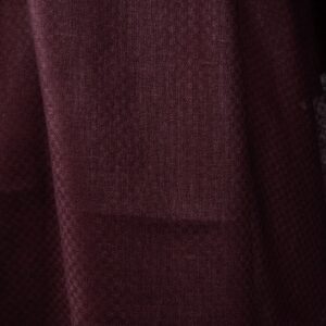 linen bordo fabric in rhombus dobby
