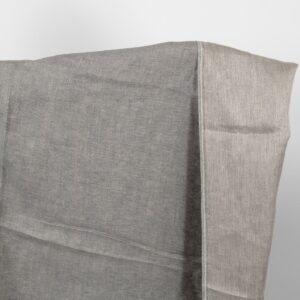 linen satin grey fabric