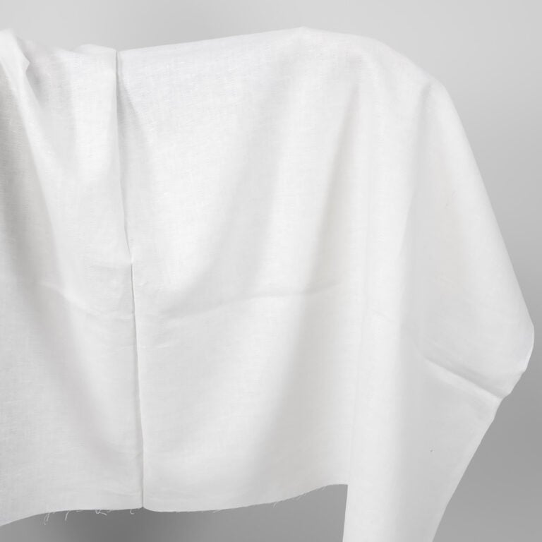 off white linen herringbone fabric