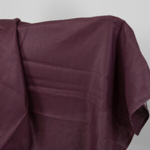 cherry red herringbone linen fabric