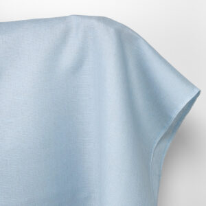 Linstoff blek gråblå vaffel