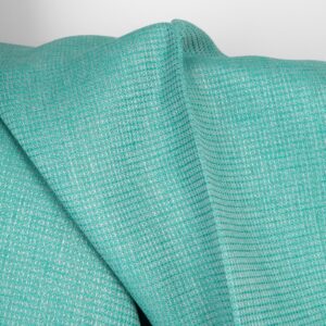 Linstoff klar turkisgrønn vaffel