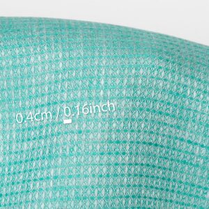 Linstoff klar turkisgrønn vaffel