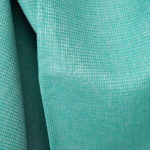 Linstoff klar turkisgrønn vaffel