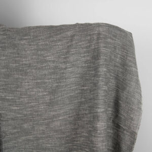 Mørkegrå linblanding stoff vasket 5 Dark grey linen blend fabric washed