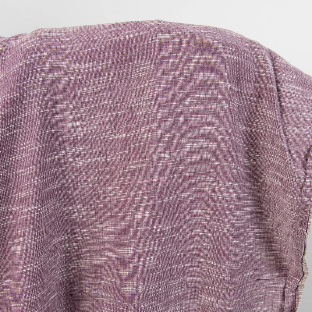 Lilla melert stoff vasket 2 linen cotton purple washed fabric, striped