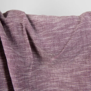 Lilla melert stoff vasket 7 linen cotton purple washed fabric, iregular stripes