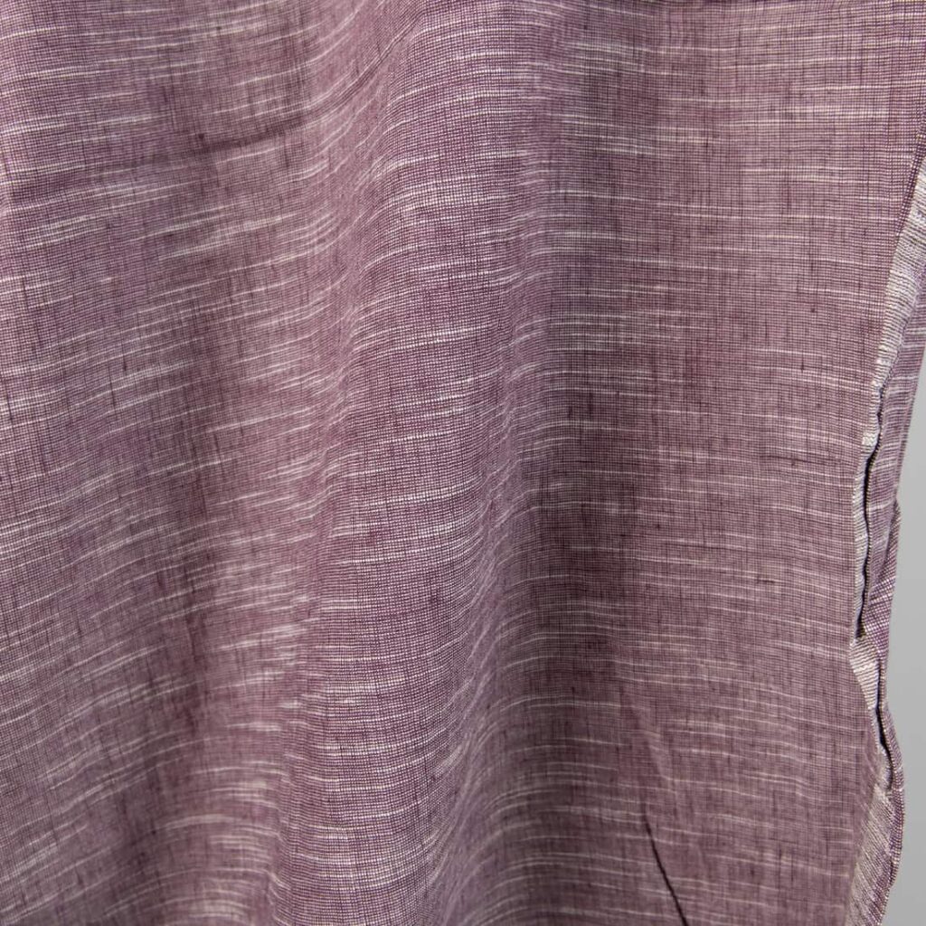Lilla melert stoff vasket 4 linen cotton purple washed fabric, iregular