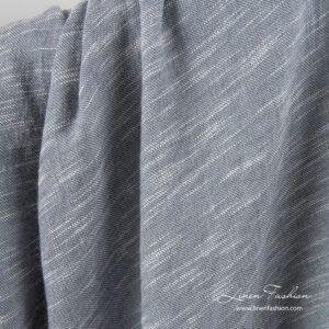 Vasket grått lin-bomullsstoff
