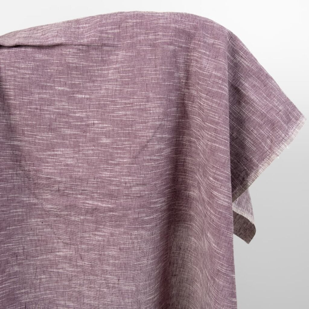 linen cotton purple fabric