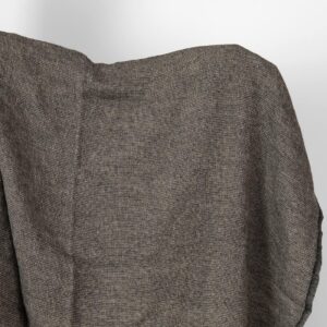 Lin-ull svart og grå vaffelvevd stoff vasket 9 linen wool waffle fabric, blac and sand.