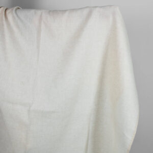 Lin ull stoff hvit beige fiskebein 9 Linen wool fabric white beige herringbone