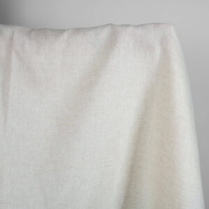 Lin ull stoff hvit beige fiskebein 10 Linen wool fabric white beige herringbone product photo