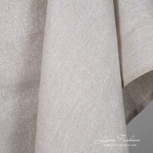 Linen grey fabric with diamonds