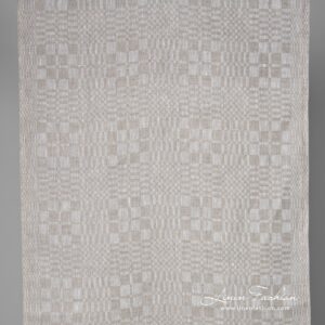 Linstoff i beige ruter 5 Linen fabric in grey checks