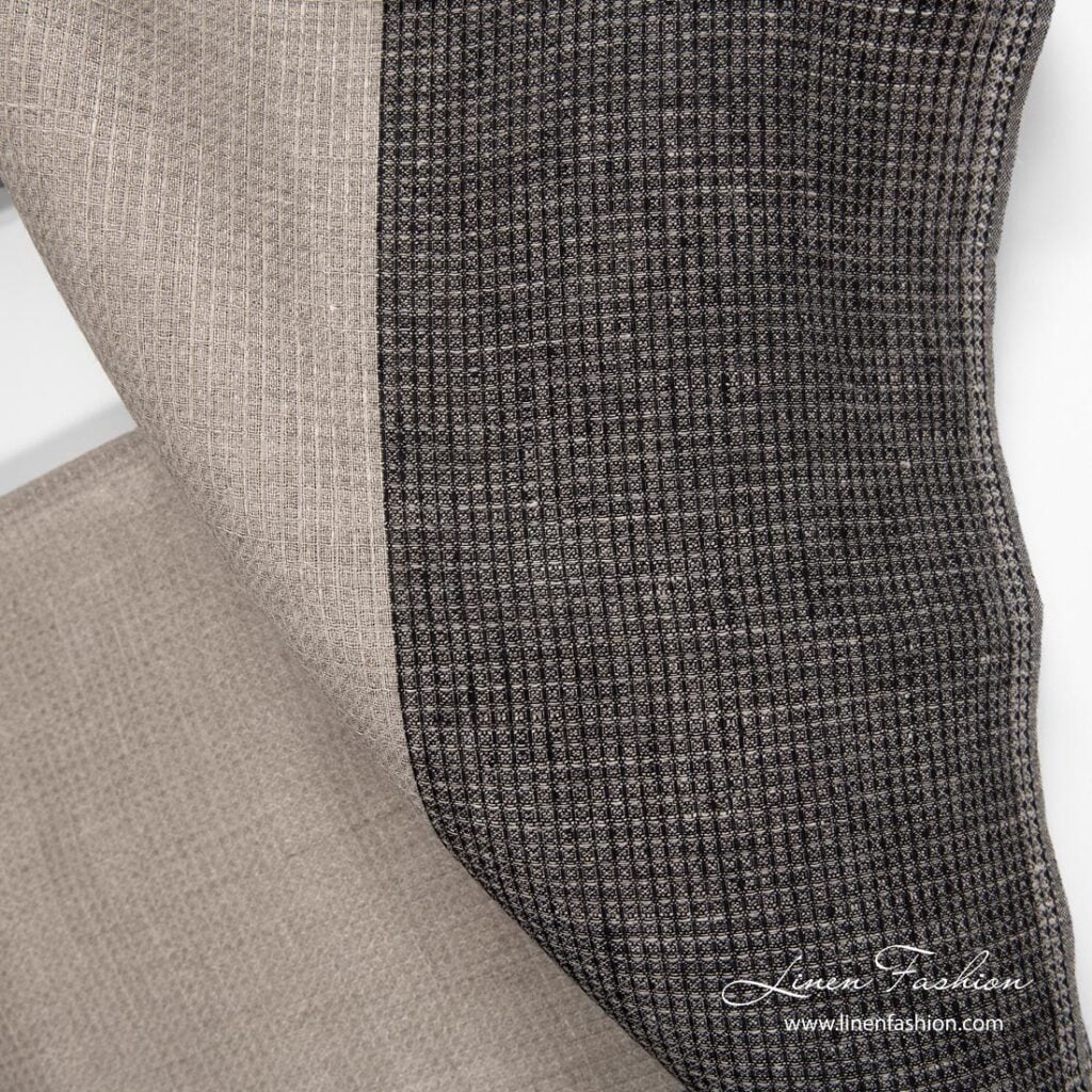 Narrow width linen fabric