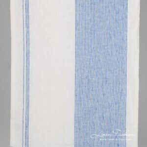 Linen fabric in narrow stripes