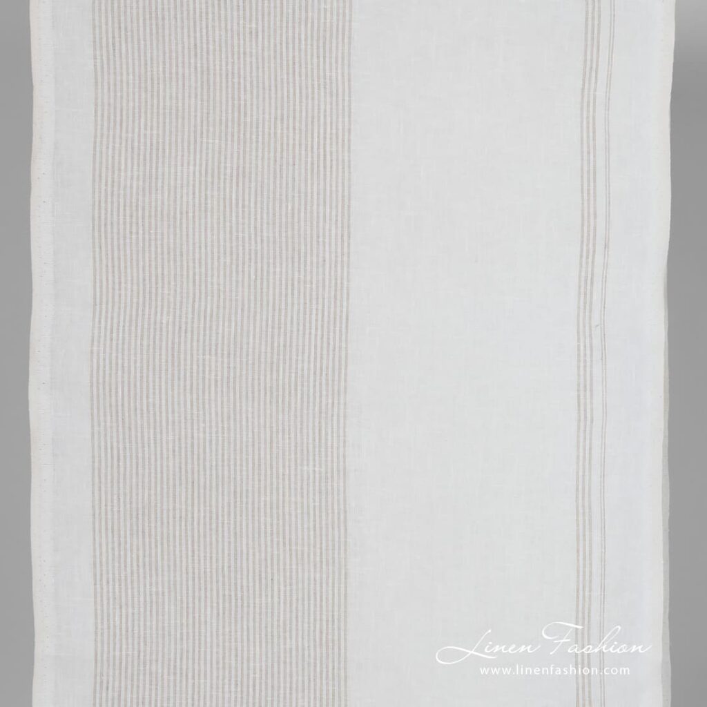 White linen fabric