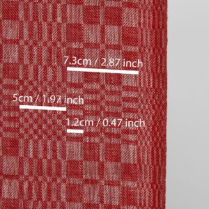 Smalt linstoff røde og naturlige kyperruter