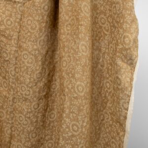 linen jacquard golden brown fabric, 145cm.