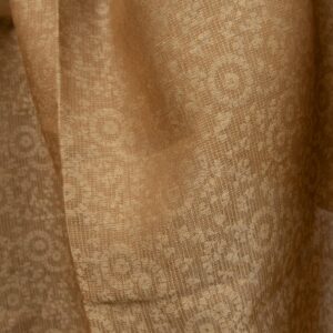 linen jacquard golden fabric width 150cm
