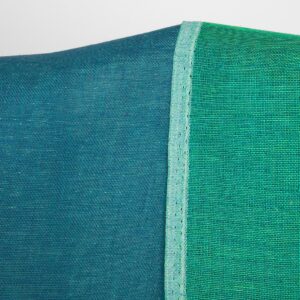 Linstoff dobbeltsidig blå og kjølig grønn