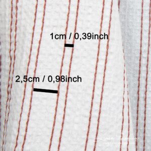 Cotton hemp fabric in waffle pattern