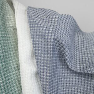 cotton hemp waffle striped fabric 180cm.