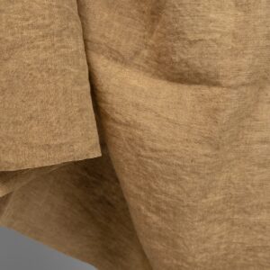 linen fabric golden brown, soft touch