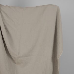 Washed linen fabric cool grey beige colour