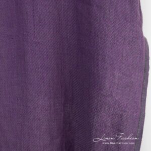 Violet linen fabric, specially washed