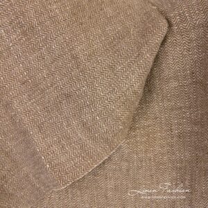 Brown linen fabric perfect for clothes and home textile
