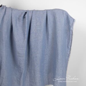 Grey blue linen fabric
