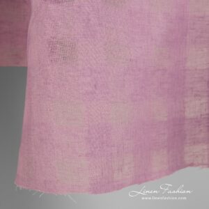 100% linen fabric in lilac colour.