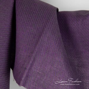 Mauve linen fabric in twills