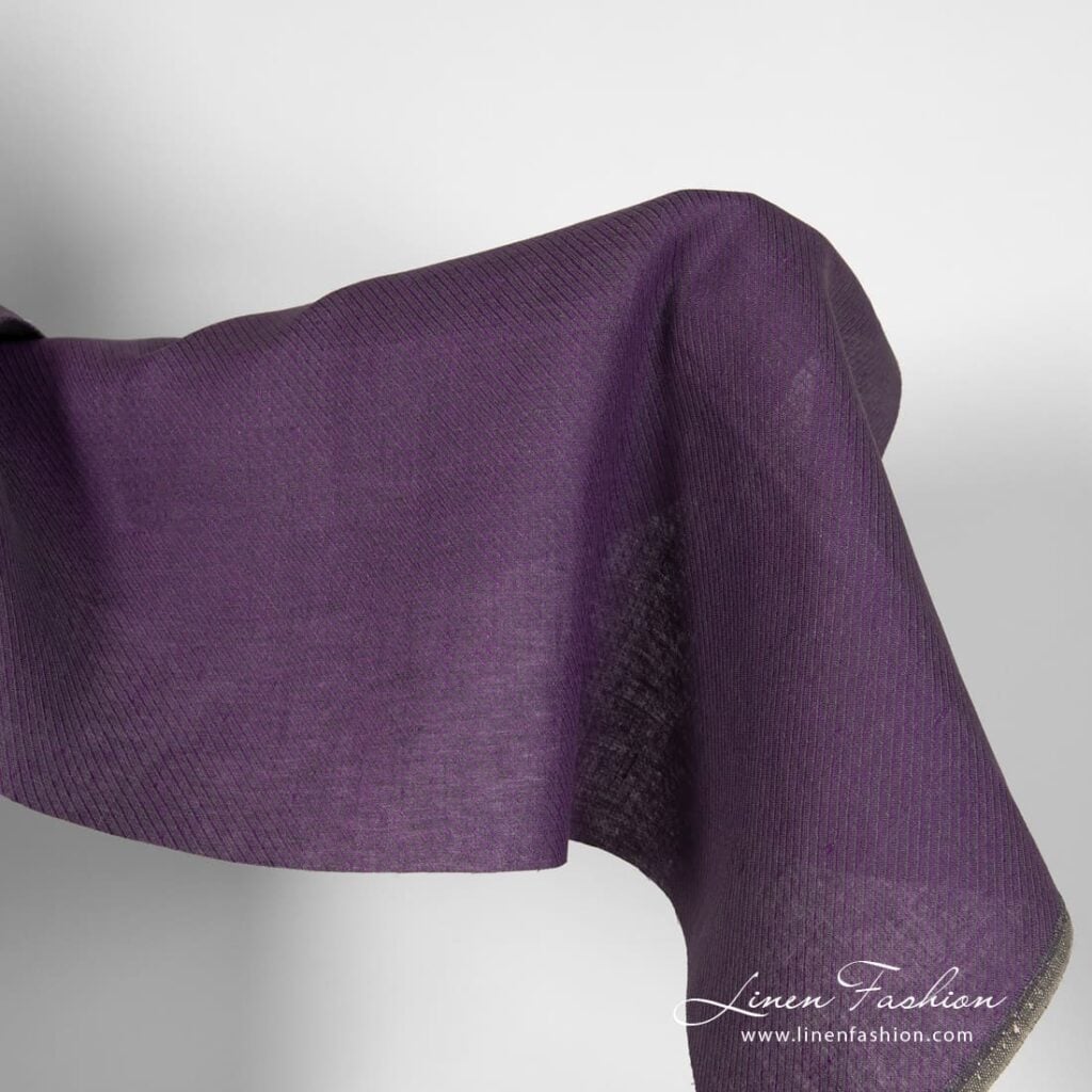Mauve linen fabric