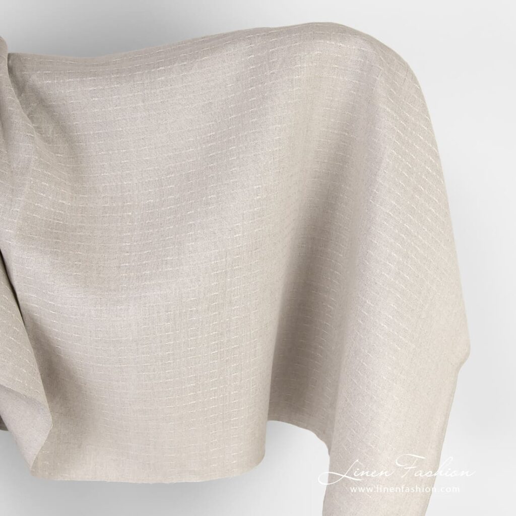 Natural linen fabric