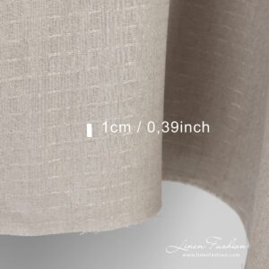 Naturfarget linstoff 12 Natural linen fabric dash size