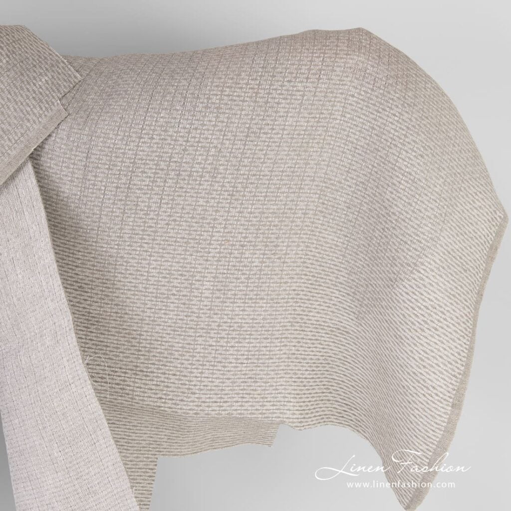 Natural linen fabric