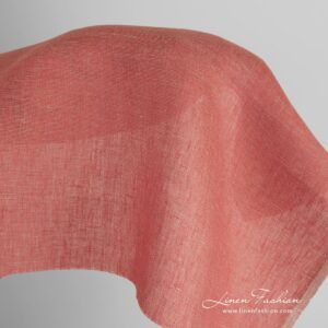 Grårosa linstoff i melange 9 Greyish rosy linen fabric