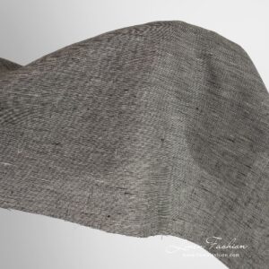 Greyish black linen fabric