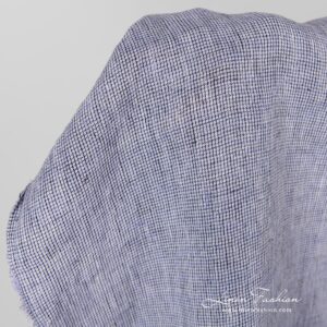 Black violet dyed linen fabric.